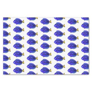 Blue tang fish cartoon illustration tissue paper