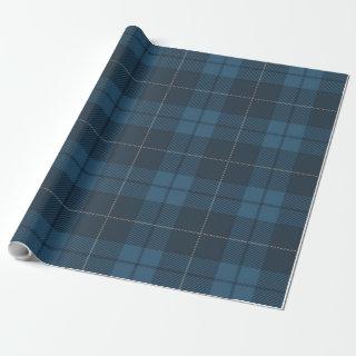 Blue Tartan Plaid Scottish Pattern