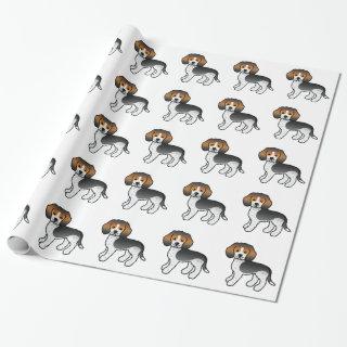 Blue Ticked Cartoon Beagle Dogs