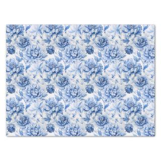 Blue Toile de Jouy Tissue Paper