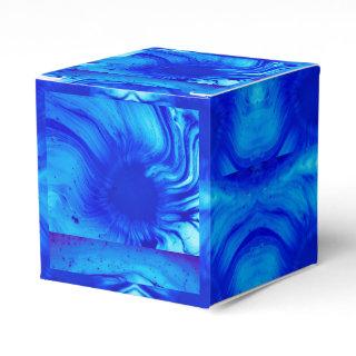 Blue Water Swirl Favor Boxes