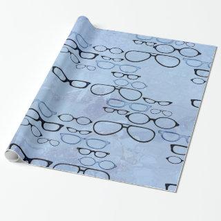 Blue Watercolors Eyeglass Frames