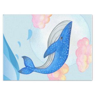 Blue Whale Lovers | Cute Blue Whale Funny Gifts Tissue Paper