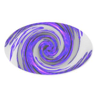 Blue Whirl Hakuna Matata Style.png Oval Sticker