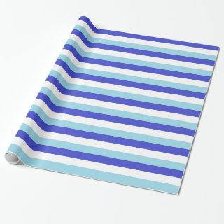Blue, White and Pastel Blue Stripes