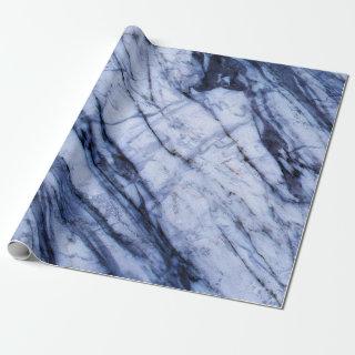 Blue & White Marble Swirl Modern Chic Party