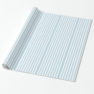Blue & White Stripes Striped Pattern Baby Shower