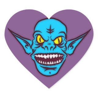 blue zombie troll demon stickers