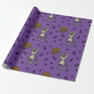 Blueberry Muffin Bloop Cat Pattern