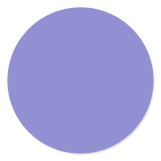 Bluebonnet Bluish-Purple solid color Classic Round Sticker