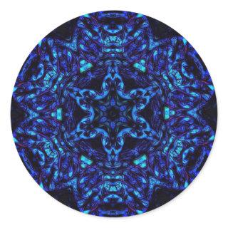 Blued Up Classic Round Sticker