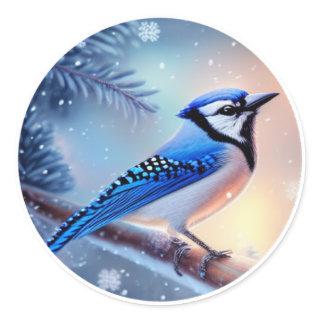 Bluejay Classic Round Sticker