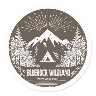 Bluerock Wildland Provincial Park Classic Round Sticker