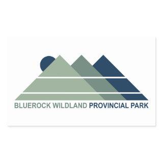Bluerock Wildland Provincial Park Mountain Sun Rectangular Sticker