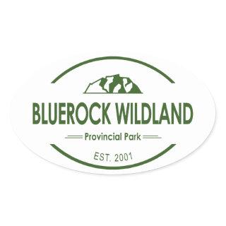Bluerock Wildland Provincial Park Oval Sticker