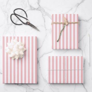 Blush Pink and White Striped Bridal Shower  Sheets