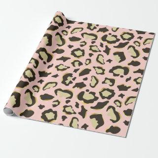 Blush Pink Leopard Spots Pattern