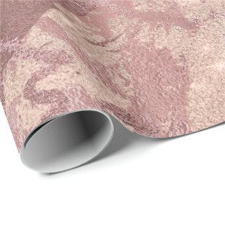 Blush Rose Pink Marble Shiny Spark Powder Texture