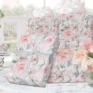 Blushing Roses Blush Pink On White Wedding