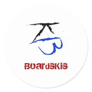BoardsKis - Emblem Sticker (White)