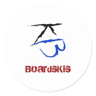 BoardsKis - Emblem Sticker (White)