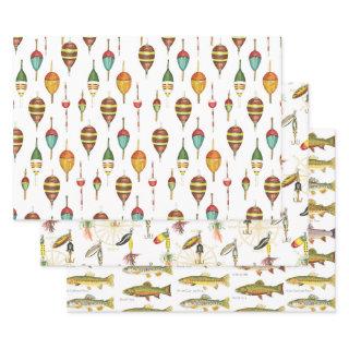 Bobbers, Lures and Trout gift wrap
