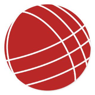 Bocce ball classic round sticker