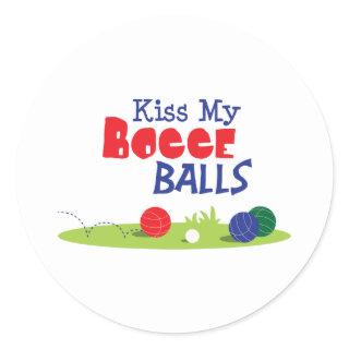 Bocce Ball Game Classic Round Sticker