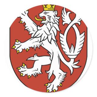 bohemia emblem classic round sticker