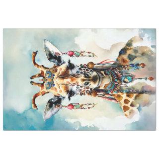 Bohemian eclectic giraffe  tissue paper