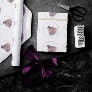 Bohemian Fairy Wing Gown | Glam Dusty Plum Purple