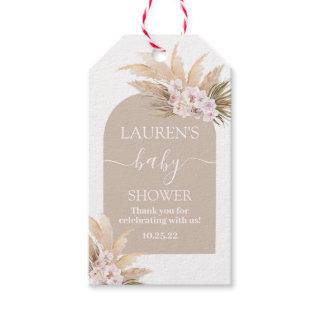 Bohemian Pampas Grass Baby Shower Gift Tag