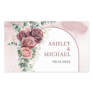 Boho arch summer Wildflower Rustic wedding sticker