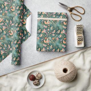 Boho Birds All-Occasion Year-'Round Gift Wrap