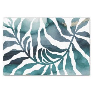 Boho Botanical Kelp Monogram Watercolor Matisse Tissue Paper