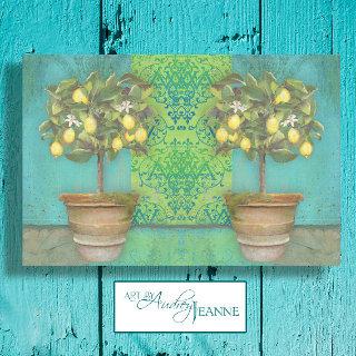 BOHO Botanical Lemon Tree Modern Vintage Decoupage Tissue Paper