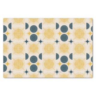 Boho Celestial Sun Moon Pattern Tissue Paper