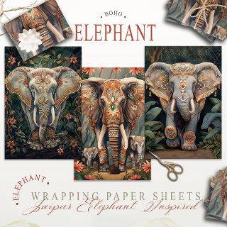 Boho Chic Bohemian Elephant   Sheets