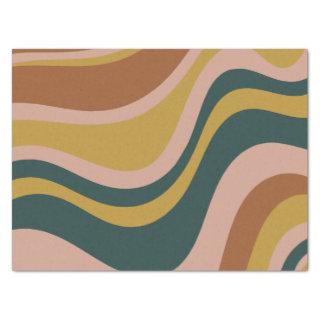Boho Earth Tones Trendy Modern Abstract Pattern Tissue Paper