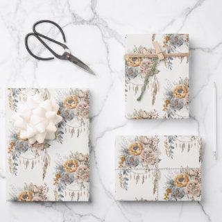 Boho Flower Bouquet and Dreamcatcher Pattern  Sheets