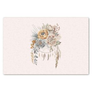 Boho Flower Bouquet and Dreamcatcher Tissue Paper