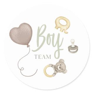 Boho Gender Team Boy Reveal Stickers