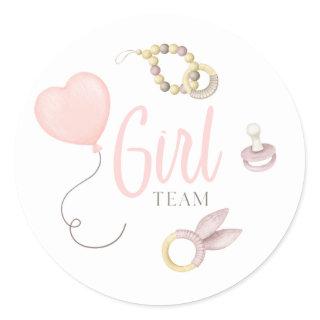 Boho Gender Team Girl Reveal Stickers
