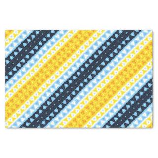 Boho Groovy Geometric Abstract AroAce Pride Flag Tissue Paper