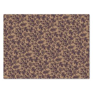 Boho Matisse Botanical Shapes Pattern Black Gold Tissue Paper