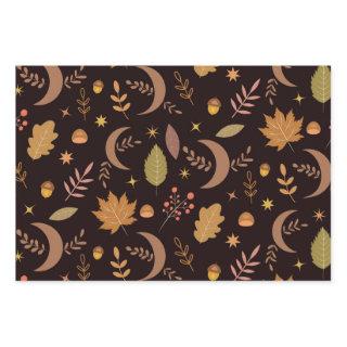 Boho Moon with autumn leaves pattern   Sheets