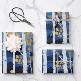 Boho Mountain Aspen Tree Scene  Sheets