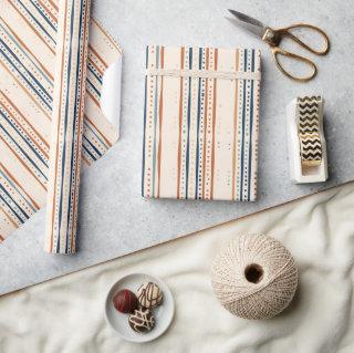 Boho native ethnic navy burnt orange brown colors