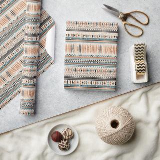 Boho native Indian ethnic motifs geometric navy