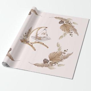 Boho Oh Baby Brown and Pink Swing